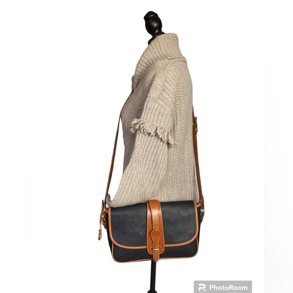 Dooney & Bourke Black and Brown Crossbody Bag with Classic Design - Picture 2 of 8